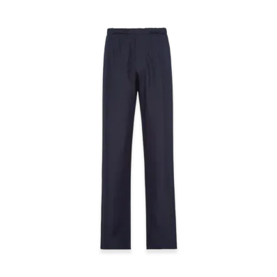 PRADA Silk Pants "Navy"