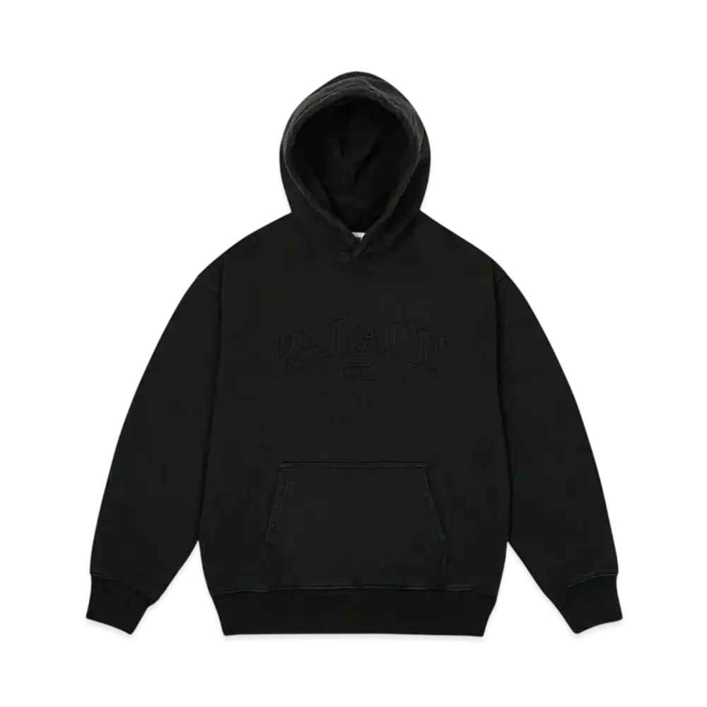 PALACE Unitas Pigment Wash Hood "Black"