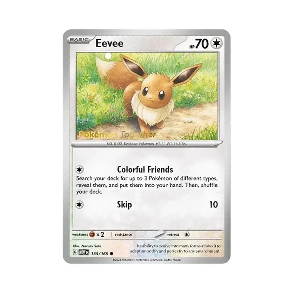 イーブイ C [MEW EN 133/165]【英語版】(プロモーションカード)