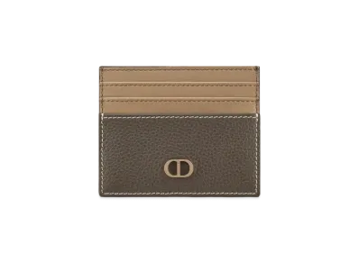 Dior Card Holder CD Icon Grained Calfskin "Ebony"