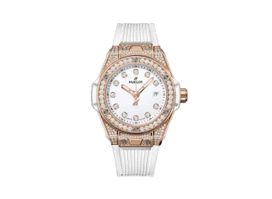 HUBLOT Big Bang One Click King Gold White Pave 33mm