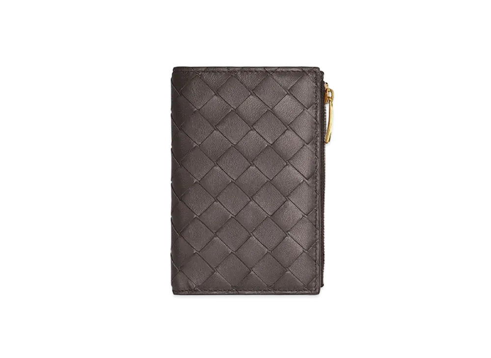 Bottega Veneta Bi-Fold Zip Wallet "Potion"