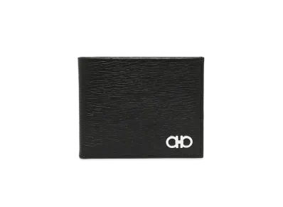 Salvatore Ferragamo Bi-Fold Wallet "Black/Fjord Blue"