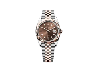 ROLEX Datejust 41 Oystersteel & Everose Gold "Brown"