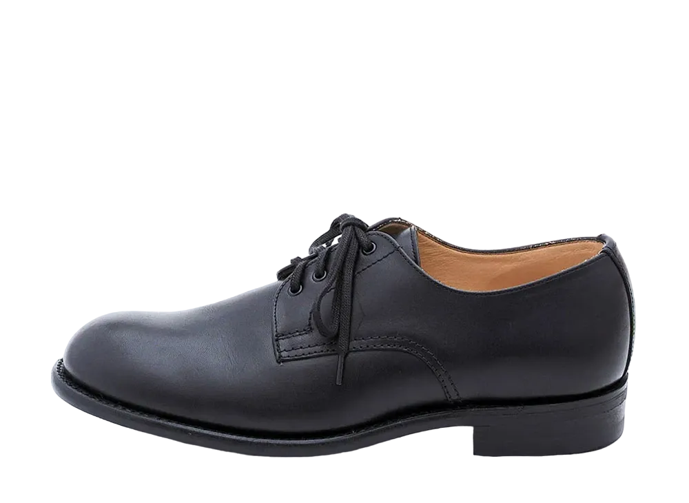 SANDERS B.G.S. Plain Toe SL15111 Waxy Leather "Black" 1945BOW