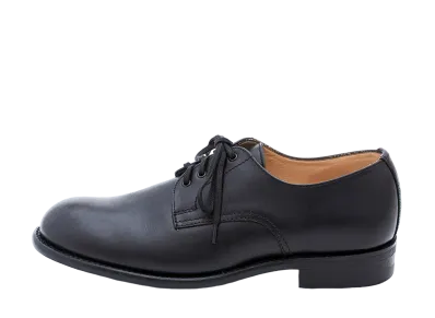 SANDERS B.G.S. Plain Toe SL15111 Waxy Leather "Black" 1945BOW