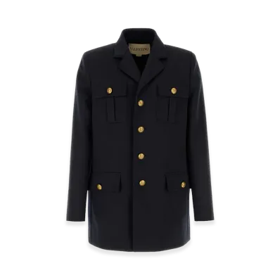 Valentino Wool Blazer "Navy Blue"