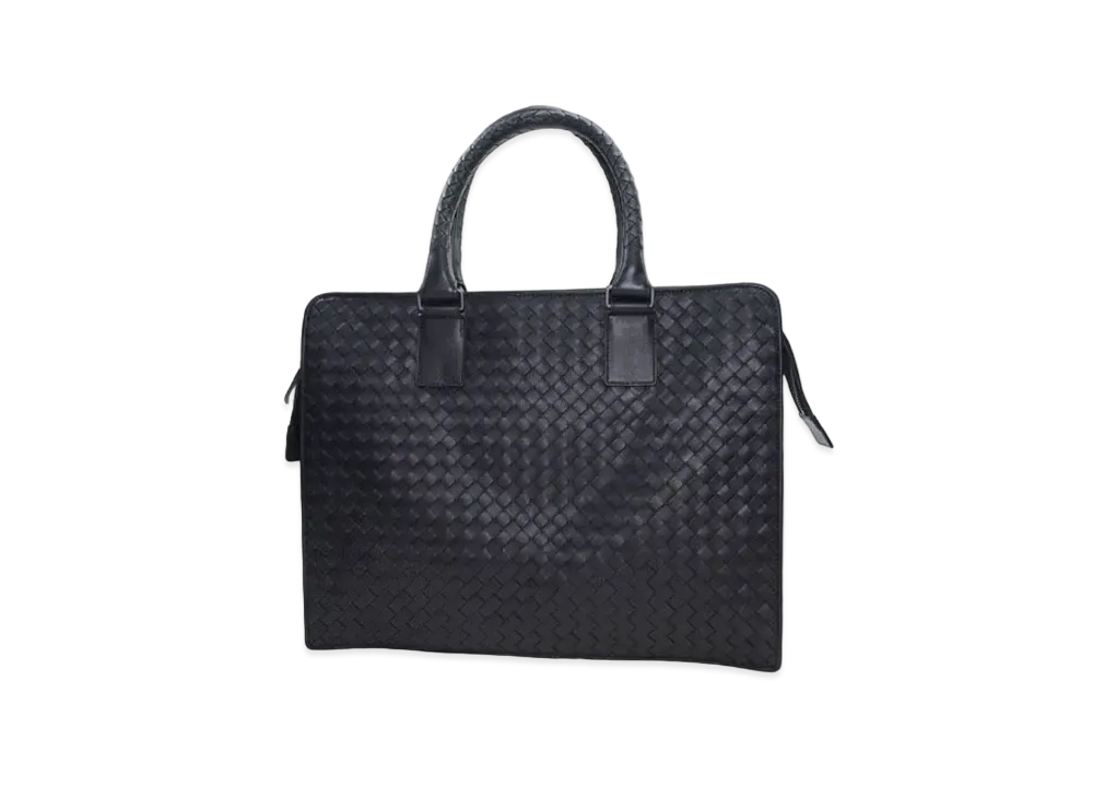 Bottega Veneta Lambskin Hand Bag "Black"