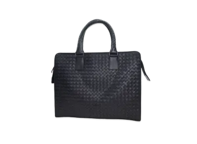 Bottega Veneta Lambskin Hand Bag "Black"