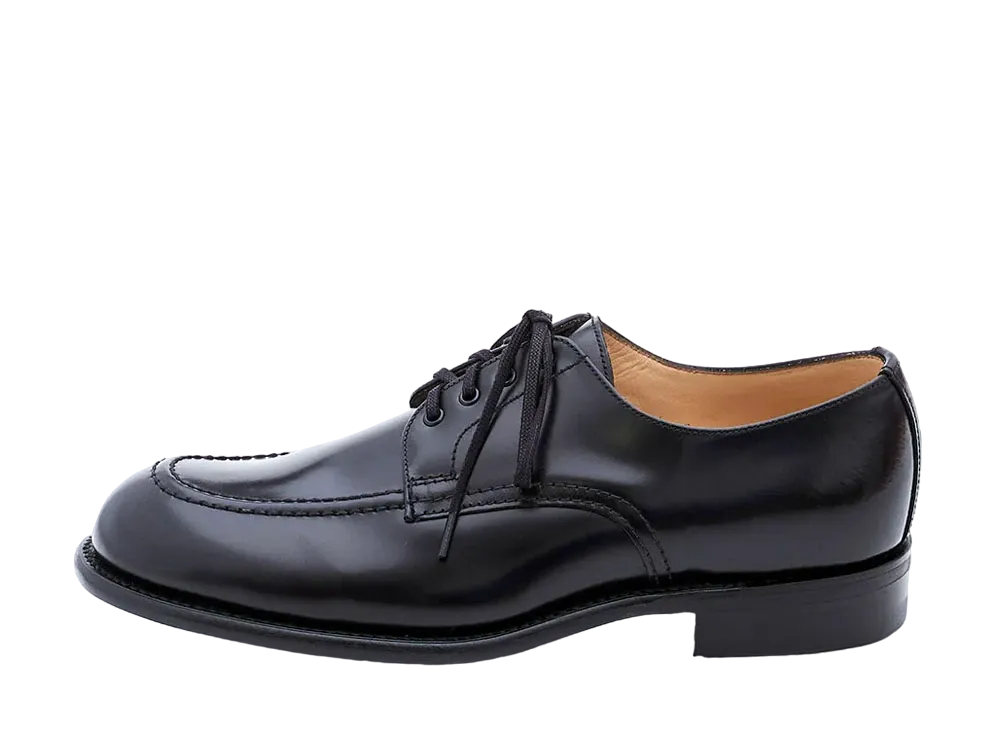 SANDERS B.G.S. Apron Derby SL15111 Polished Leather "Black" 1946B1
