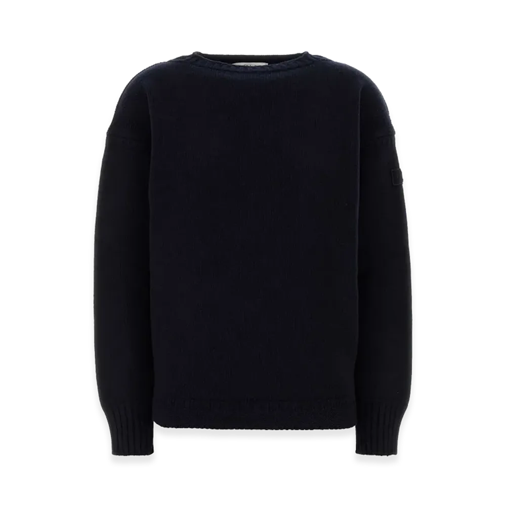 Chloe Women's Wool Blend Sweater "Dark Blue"