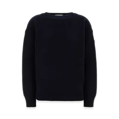 Chloe Women's Wool Blend Sweater "Dark Blue"