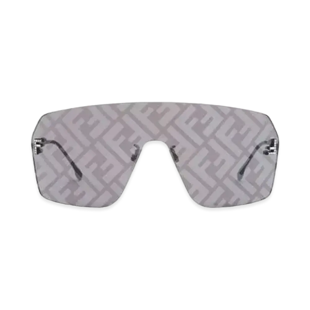 FENDI First Crystal Shield Sunglasses "Gray"