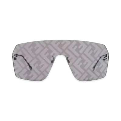 FENDI First Crystal Shield Sunglasses "Gray"
