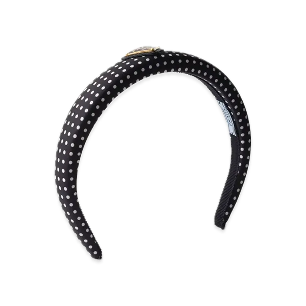 PRADA Printed Re-Nylon Headband "Navy"