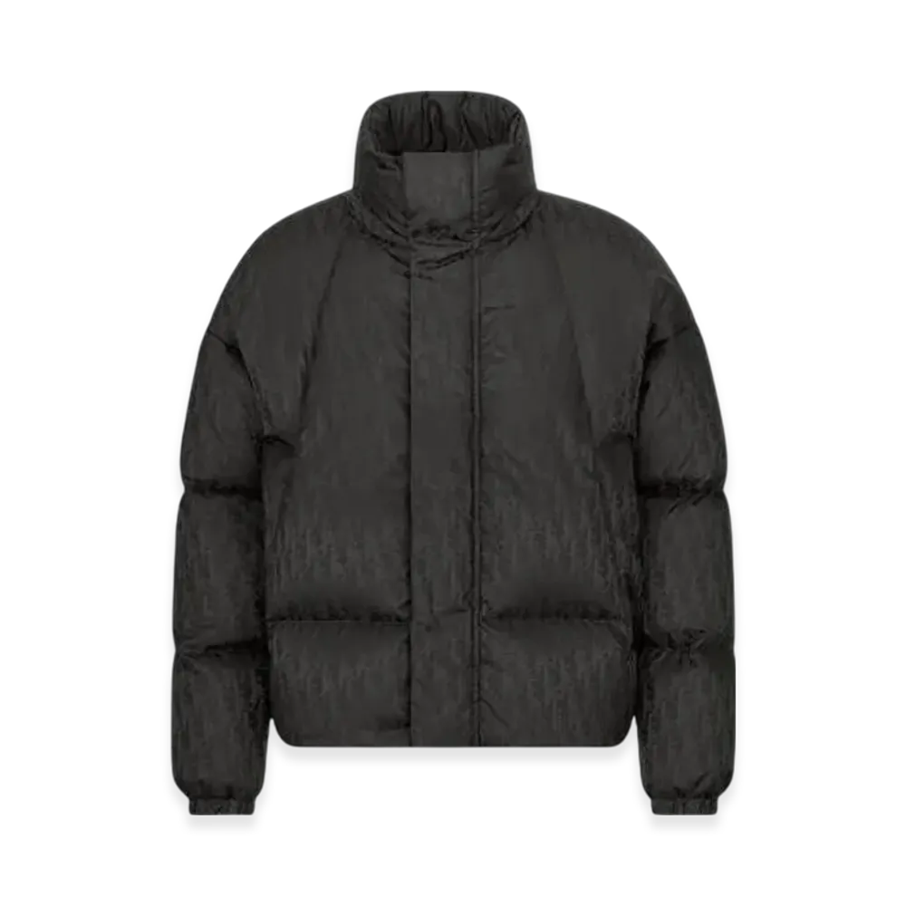 Dior Oversized Oblique Down Jacket Nylon Jacquard "Black"
