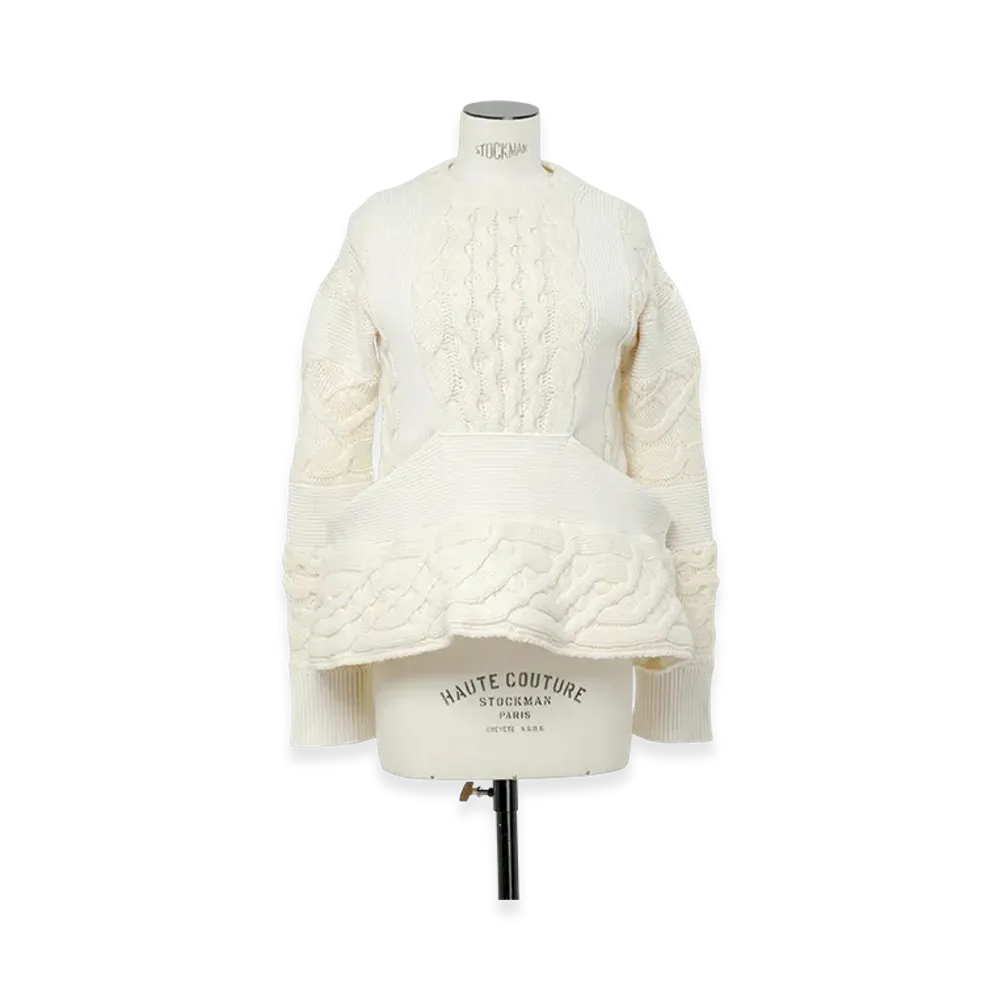 sacai Wool Knit Pullover "Off White"