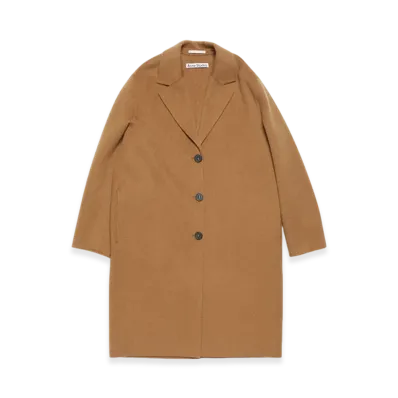 Acne Studios Singlebreasted Wool Coat "Camel Beige"