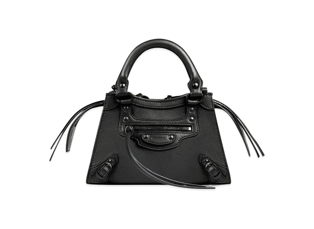 BALENCIAGA Neo Classic Mini Top Handle Bag "Black"