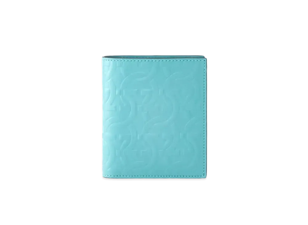 Salvatore Ferragamo Bi-Fold Wallet "Tyrone Turquoise/Black"