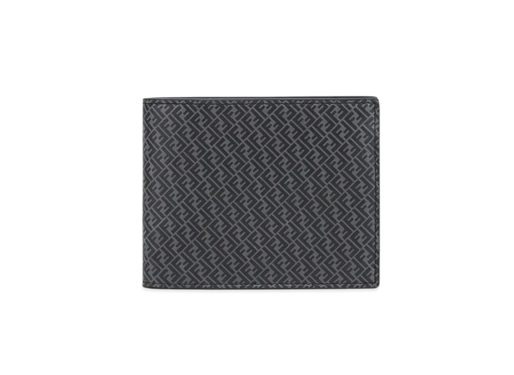 FENDI Wallet Leather Two-Fold Wallet "Black"