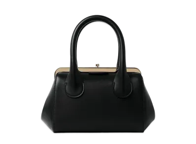 Chloe Small Joyce Frame Handbag In Shiny Calfskin "Black"