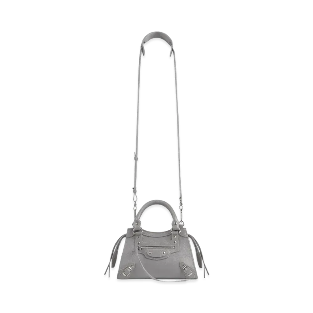 BALENCIAGA Women's Neo Classic Mini Top Handle Bag "Grey"
