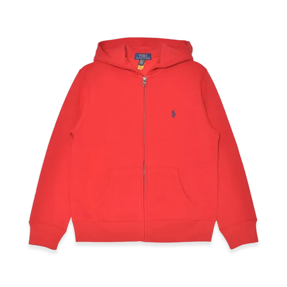 Polo Ralph Lauren Boys Cotton Blend Fleece Hoodie "Red"