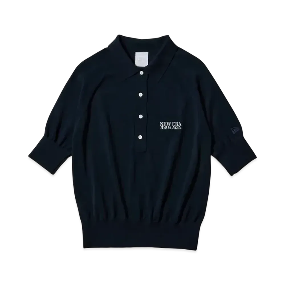 NEW ERA Golf Women's Short Sleeve Knit Polo Shirt "Navy"