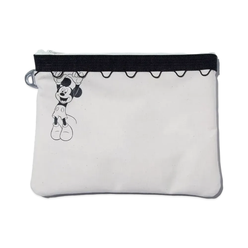 F/CE. Mickey Mouse / W.R Canvas Clutch "Ivory"