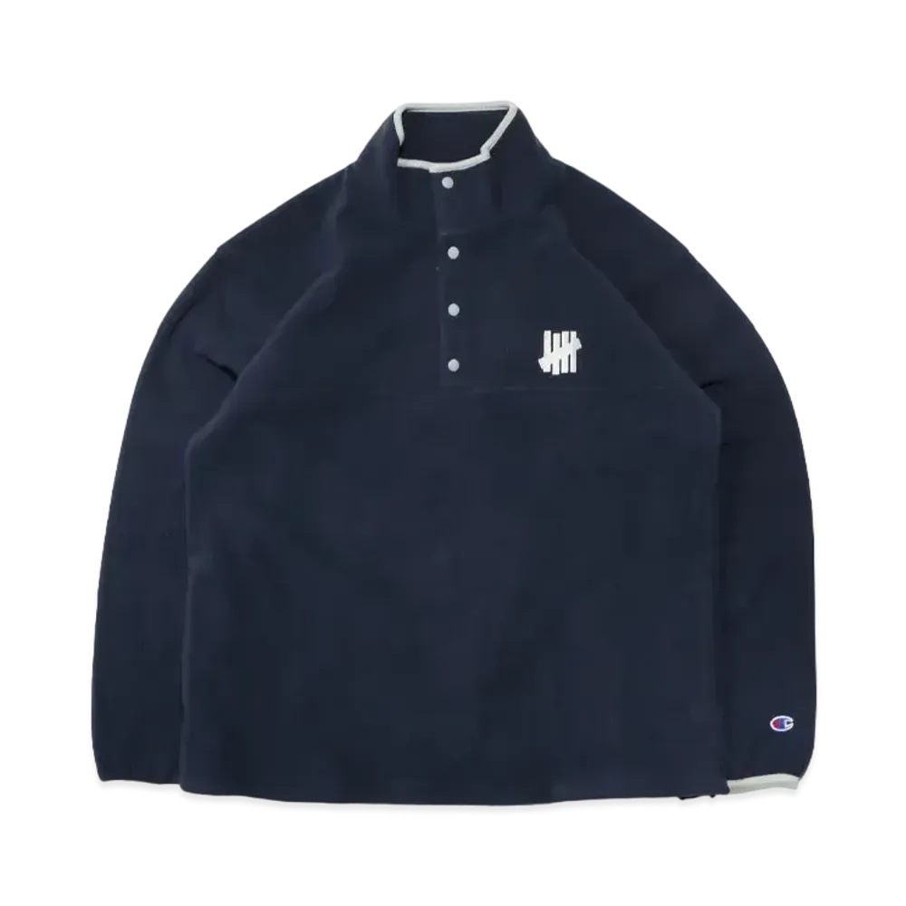 UNDEFEATED CHAMPION POLARTEC SNAP JACKET - C8-N665 "Navy"
