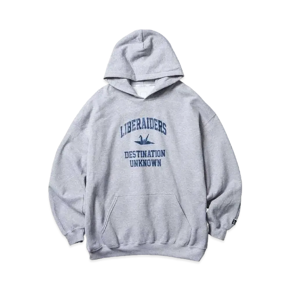 Liberaiders COLLEGE LOGO HOODIE "GRAY"