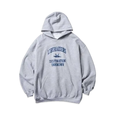 Liberaiders COLLEGE LOGO HOODIE "GRAY"