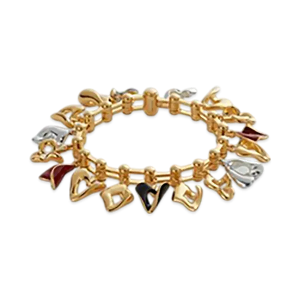 Bottega Veneta Cards Bracelet "Dark Green/Syrup"