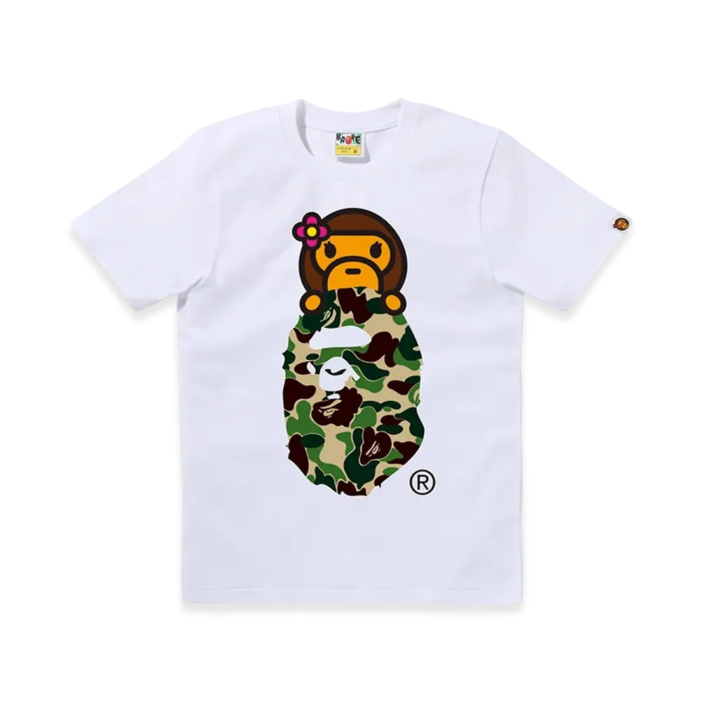 A BATHING APE ABC Camo Lisa On Ape Head "White/Green"