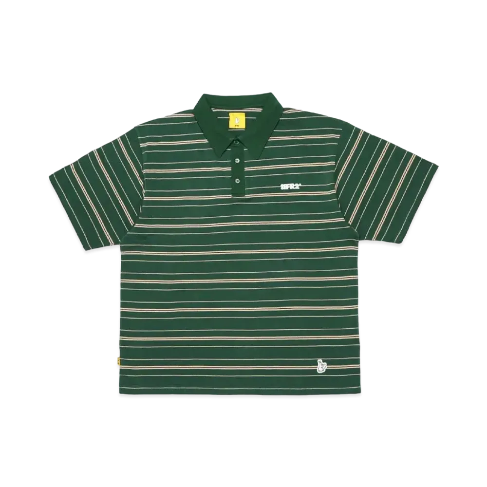 FR2 Oversized Stripe Polo Shirt "Green"