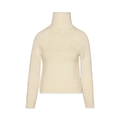 Maison Margiela Women's Knit High-Neck Sweater "White"