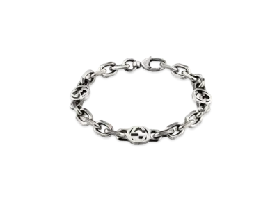 GUCCI Silver Bracelet With Interlocking G