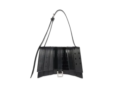 BALENCIAGA Women's Hourglass Multibelt Top Handle Bag "Black"