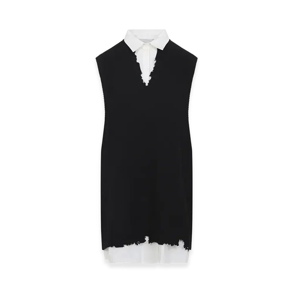 MM6 Maison Margiela Women's Cotton Mini Dress "Black"