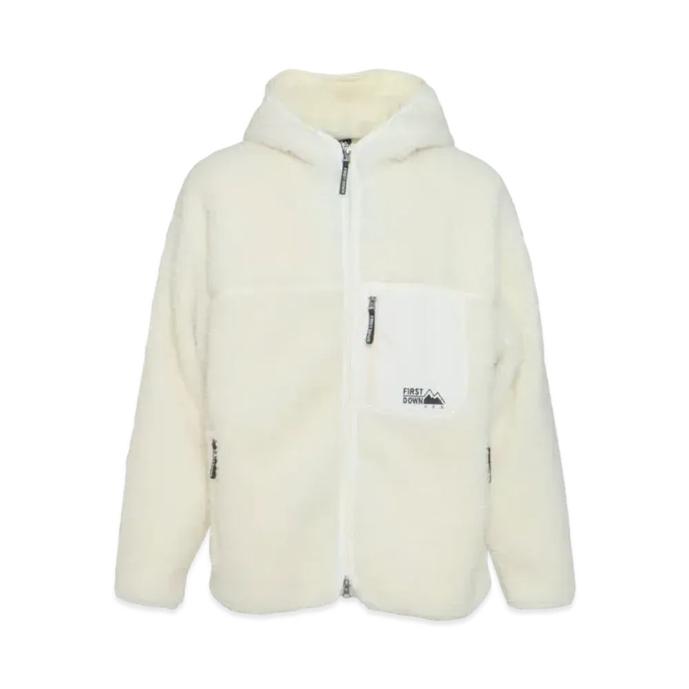 FIRST DOWN TUMBLING BOA HOODIE "White"
