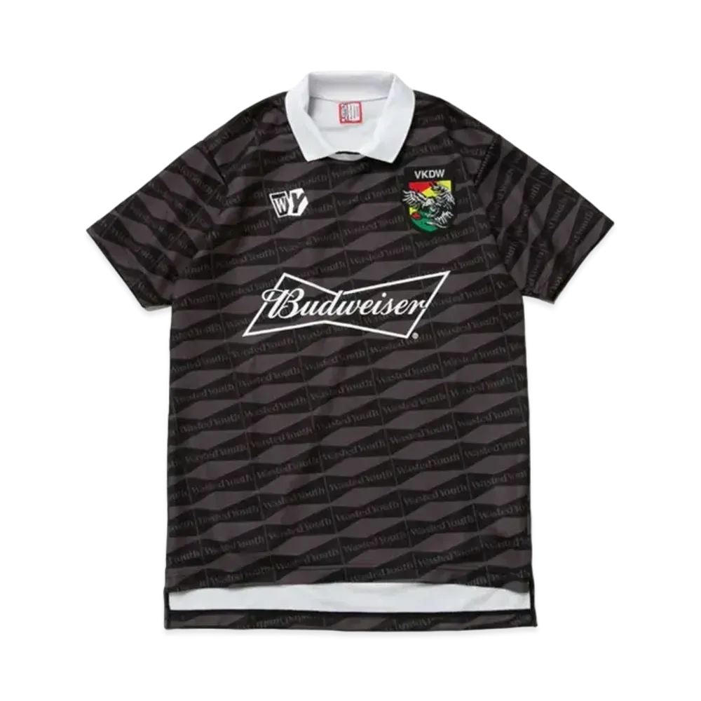 Wasted Youth x Budweiser WYxBW SOCCER GAME SHIRT "Black" / VERDY