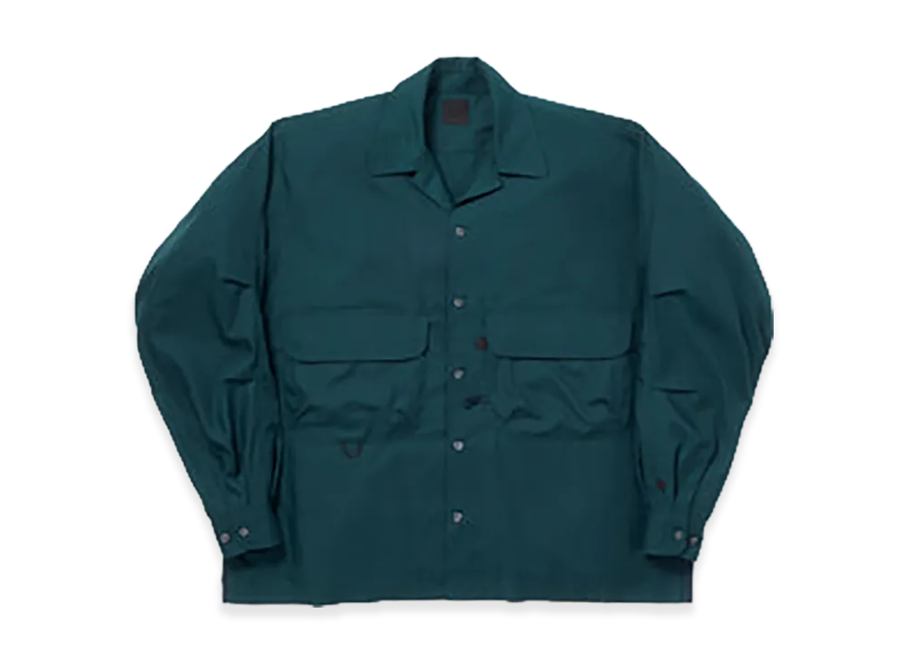 DAIWA PIER39 Tech Sports Open Collar Shirt L/S Solid "Dark Green"