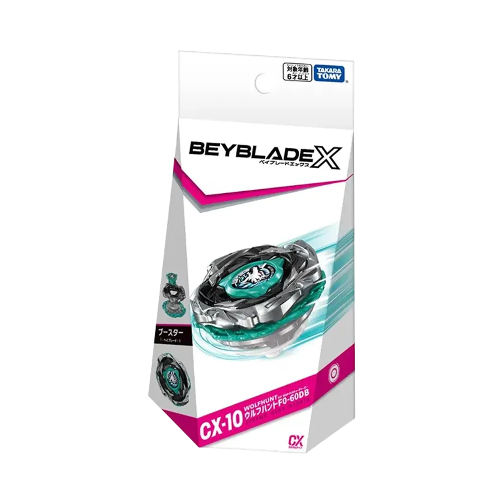 TAKARA TOMY "BEYBLADE X" CX-10 Wolf Hunt F0-60DB