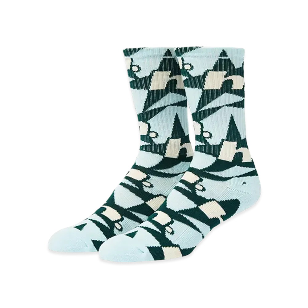 HUF WINTER 25 H Star Repeat Socks "Ice Blue"