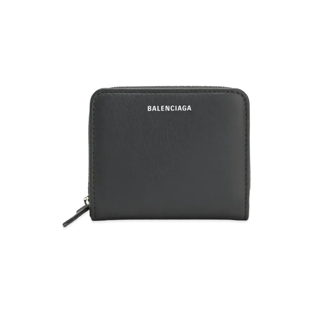 BALENCIAGA Everyday Bi-fold Wallet Leather "Dark Grey"