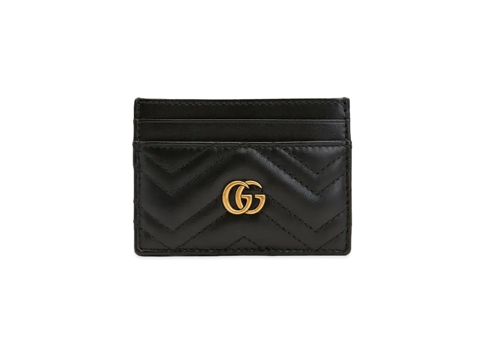 GUCCI GG Marmont Card Case "Black"