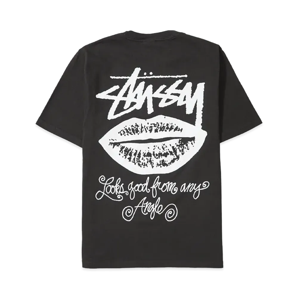 Stussy Any Angle Tee Pigment Dyed "Faded Black"