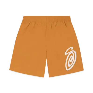 Stussy Curly S Water Shorts "Curry"