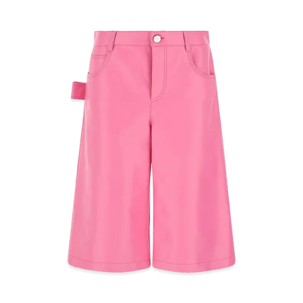 Bottega Veneta Women's Nappa Leather Bermuda Shorts "Pink"